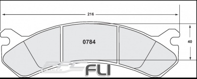 0784 ANTI CORROSION BRAKE PAD SET (PFC-0784.12)