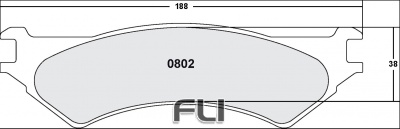0802 ANTI CORROSION BRAKE PAD SET (PFC-0802.12)