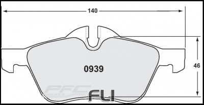 0939 RACE PAD SET - 97 CMPD 18 MM (PFC-0939.97.18.44)