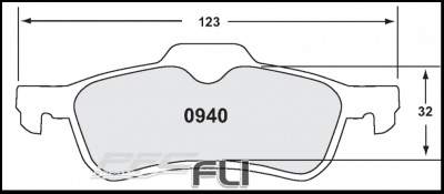 0940 RACE PAD SET - 97 CMPD 16 MM (PFC-0940.97.16.44)