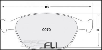 0970 RACE PAD SET - 333 CMPD 17 MM (PFC-0970.333.17.44)