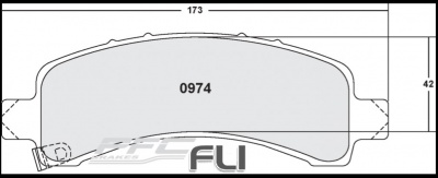 0974 ANTI CORROSION BRAKE PAD SET (PFC-0974.12)