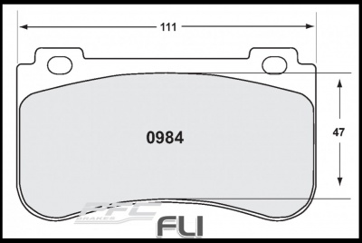 0984 Z-RATED BRAKE PAD SET (PFC-0984.10)