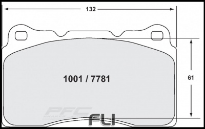 1001 Z-RATED BRAKE PAD SET (PFC-1001.11)