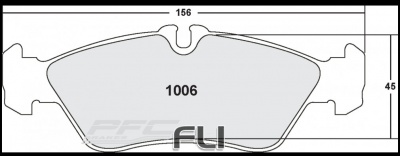 1006 Z-RATED BRAKE PAD SET (PFC-1006.10)