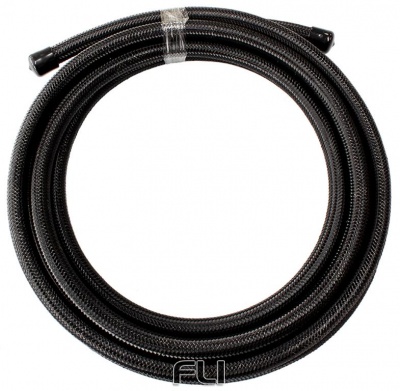 100 Series Black Stainless Steel Braided Hose -4AN 15 Metre Length