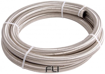 100 Series Stainless Steel Braided Hose -4AN 1 Metre Length