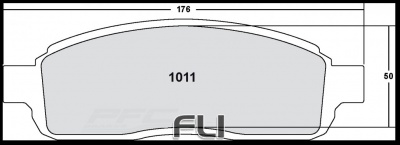 1011 CARBON METALLIC BRAKE PAD SET (PFC-1011.20)