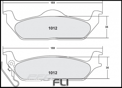 1012 CARBON METALLIC BRAKE PAD SET (PFC-1012.20)