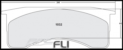 1032 CARBON METALLIC BRAKE PAD SET (PFC-1032.12)