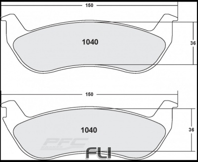 1040 CARBON METALLIC BRAKE PAD SET (PFC-1040.22)