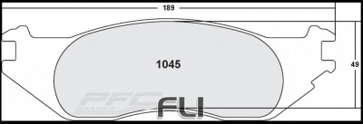 1045 Z-RATED BRAKE PAD SET (PFC-1045.10)