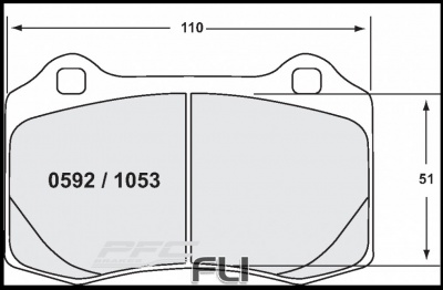 1053 Z-RATED BRAKE PAD SET (PFC-1053.10)