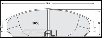 1058 CARBON METALLIC BRAKE PAD SET (PFC-1058.22)