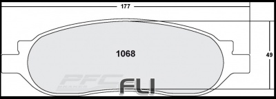 1068 Z-RATED BRAKE PAD SET (PFC-1068.10)