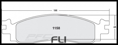 1158 CARBON METALLIC BRAKE PAD SET (PFC-1158.22)