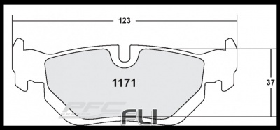 1171 RACE PAD SET - 01 CMPD 17 MM (PFC-1171.01.17.44)