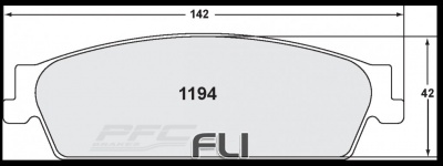 1194 CARBON METALLIC BRAKE PAD SET (PFC-1194.22)