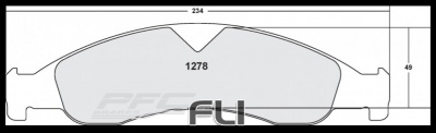 1278 CARBON METALLIC BRAKE PAD SET (PFC-1278.22)