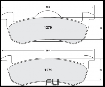1279 CARBON METALLIC BRAKE PAD SET (PFC-1279.22)