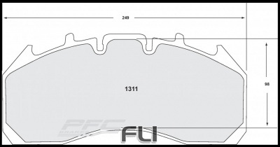 1311 BRAKE PAD SET ANTI-CORROSION (PFC-1311.12)