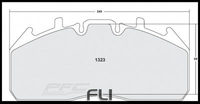 1323 BRAKE PAD SET ANTI-CORROSION (PFC-1323.12)
