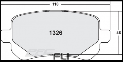 1326 CARBON METALLIC BRAKE PAD SET (PFC-1326.22)