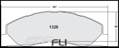 1328 CARBON METALLIC BRAKE PAD SET (PFC-1328.22)
