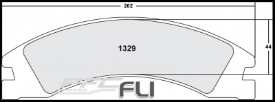 1329 ANTI CORROSION BRAKE PAD SET (PFC-1329.12)
