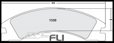 1330 CARBON METALLIC BRAKE PAD SET (PFC-1330.22)