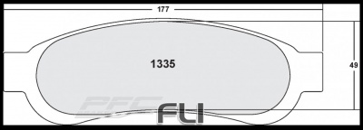 1335 CARBON METALLIC BRAKE PAD SET (PFC-1335.22)