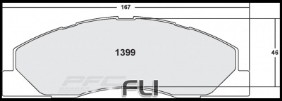 1399 CARBON METALLIC BRAKE PAD SET (PFC-1399.22)