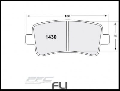 1430 CARBON METALLIC BRAKE PAD SET (PFC-1430.22)