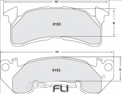 153 CARBON METALLIC BRAKE PAD SET (PFC-0153.22)