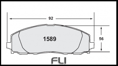 1589 CARBON METALLIC BRAKE PAD SET (PFC-1589.22)