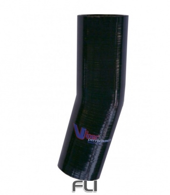 15 Graden Bocht 16mm Zwart