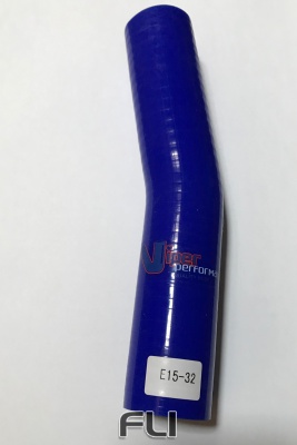 15 Graden Bocht 76mm Blauw