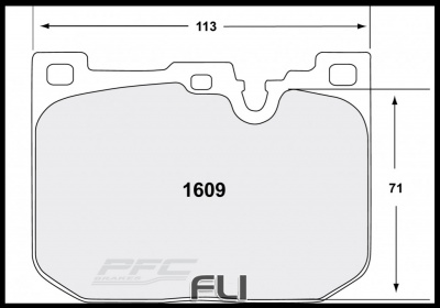 1609 RACE PAD SET - 11 CMPD 17 MM (PFC-1609.11.17.44)