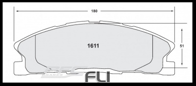 1611 CARBON METALLIC BRAKE PAD SET (PFC-1611.22)