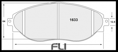 1633 RACE PAD SET - 01 CMPD XX MM (PFC-1633.01.00.44)