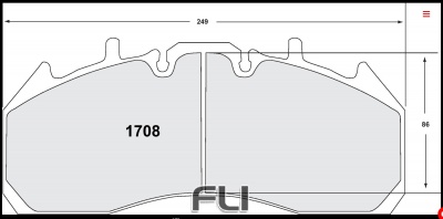 1708 BRAKE PAD SET ANTI-CORROSION (PFC-1708.12)