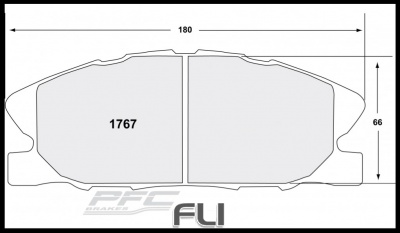 1767 CARBON METALLIC BRAKE PAD SET (PFC-1767.22)