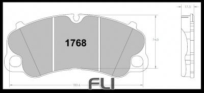 1768 RACE PAD SET - 11 CMPD 17 MM (PFC-1768.11.17.44)