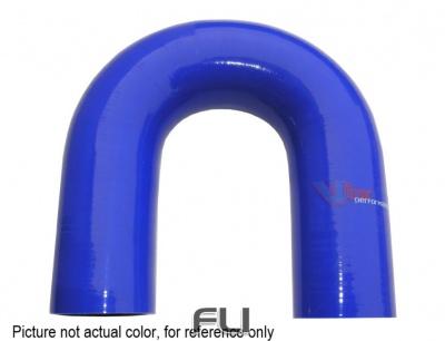 180 Graden Bocht Polyester 41mm Zwart