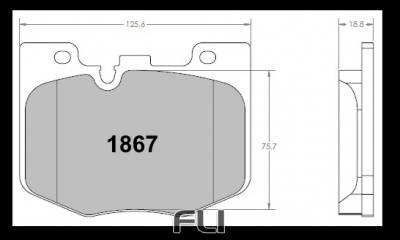 1867 RACE PAD SET - 11 CMPD 19 MM (PFC-1867.11.19.44)