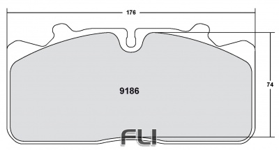 186 Z-RATED BRAKE PAD SET (PFC-9186.10)
