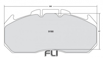 190 Z-RATED BRAKE PAD SET (PFC-9190.10)