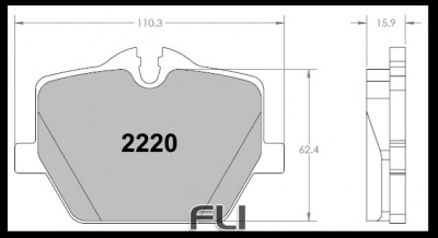 2220 Z-RATED BRAKE PAD SET (PFC-2220.10)