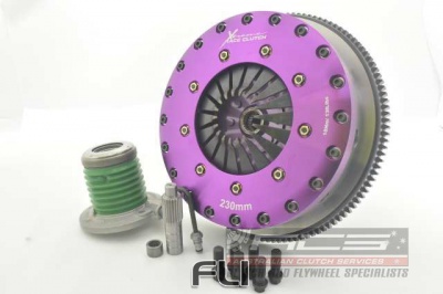 230mm Rigid Ceramic Twin Plate Clutch Kit Incl Flywheel & Concentric Slave Cilinder