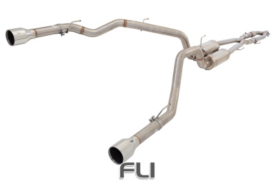 2.5 inch to twin 3 inch Cat-Back System, 304 Stainless Steel